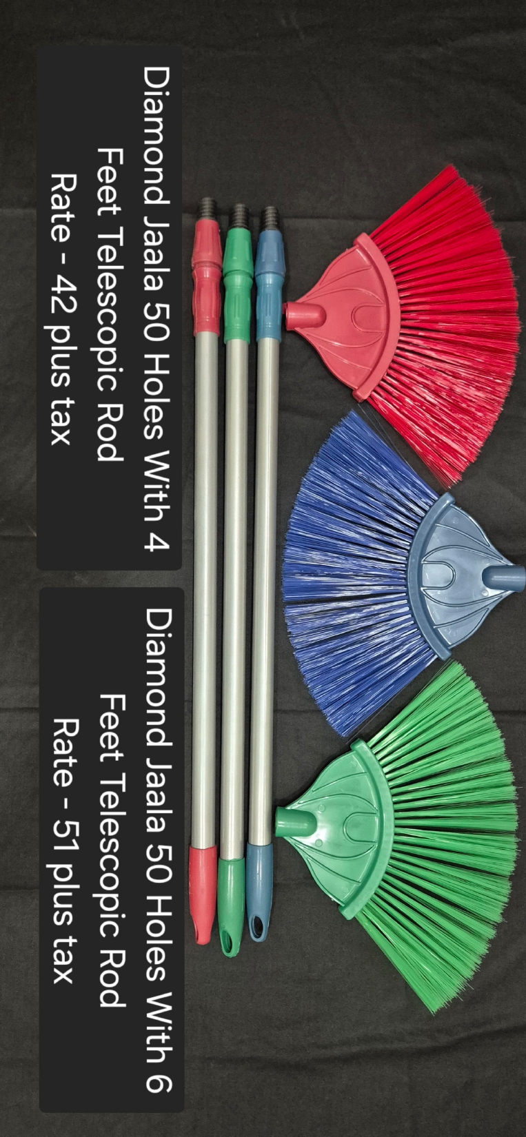 Diamond Jaala 50 Holes with 4 Feet Telescopic Rod